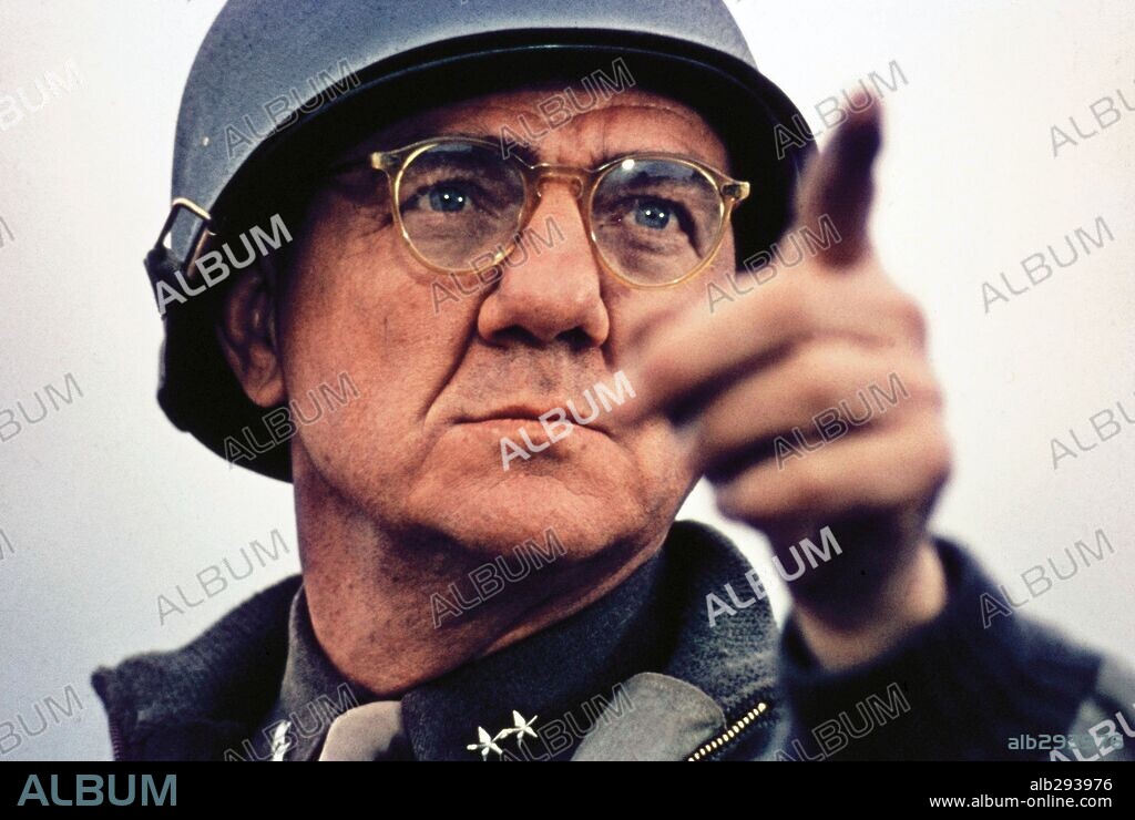 KARL MALDEN in PATTON, 1970, directed by FRANKLIN J. SCHAFFNER. Copyright 20TH CENTURY FOX.