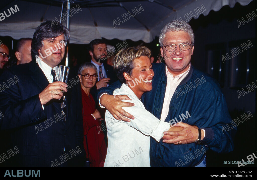Schreinemakers Live, Infotainment Talkshow with Margarethe Schreinemakers, Germany 1992 - 1996, Guest: Hans Meiser.