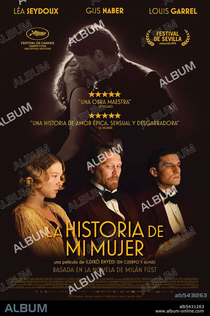 LEA SEYDOUX in DIE GESCHICHTE MEINER FRAU, 2021 (A FELESEGEM TORTENETE), unter der Regie von ILDIKO ENYEDI. Copyright Inforg-M&M Film Kft.