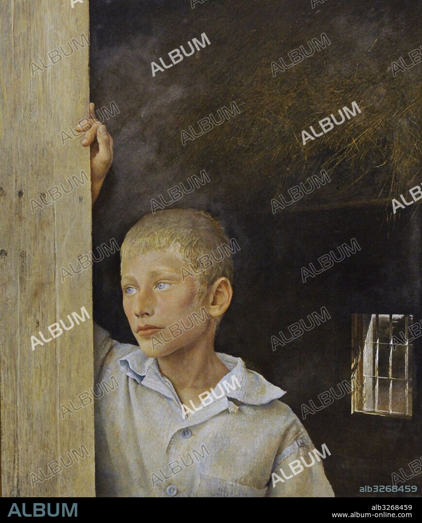Andrew Wyeth (1917-2009). Pintor realista estadounidense. El hijo de Albert, 1959. Galeria Nacional. Museo Nacional de Arte, Arquitectura y Diseño. Oslo. Noruega.