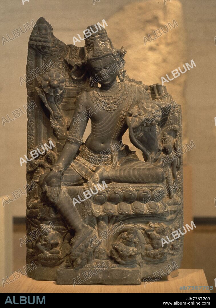 BODISATUA KHASARPANA LOKESVARA-BUDA DE LA COMPASION-INDIA-BENGALA-PERIODO PALA S XI-XII-BUDISTA.
