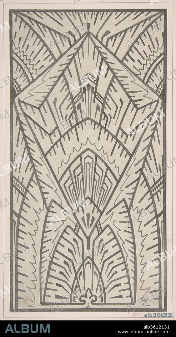 Design drawing. Artist: Christopher Dresser (British, Glasgow, Scotland 1834-1904 Mulhouse). Dimensions: sheet: 15 15/16 x 11 in. (40.5 x 27.9 cm). Date: ca. 1883, based on earlier design.