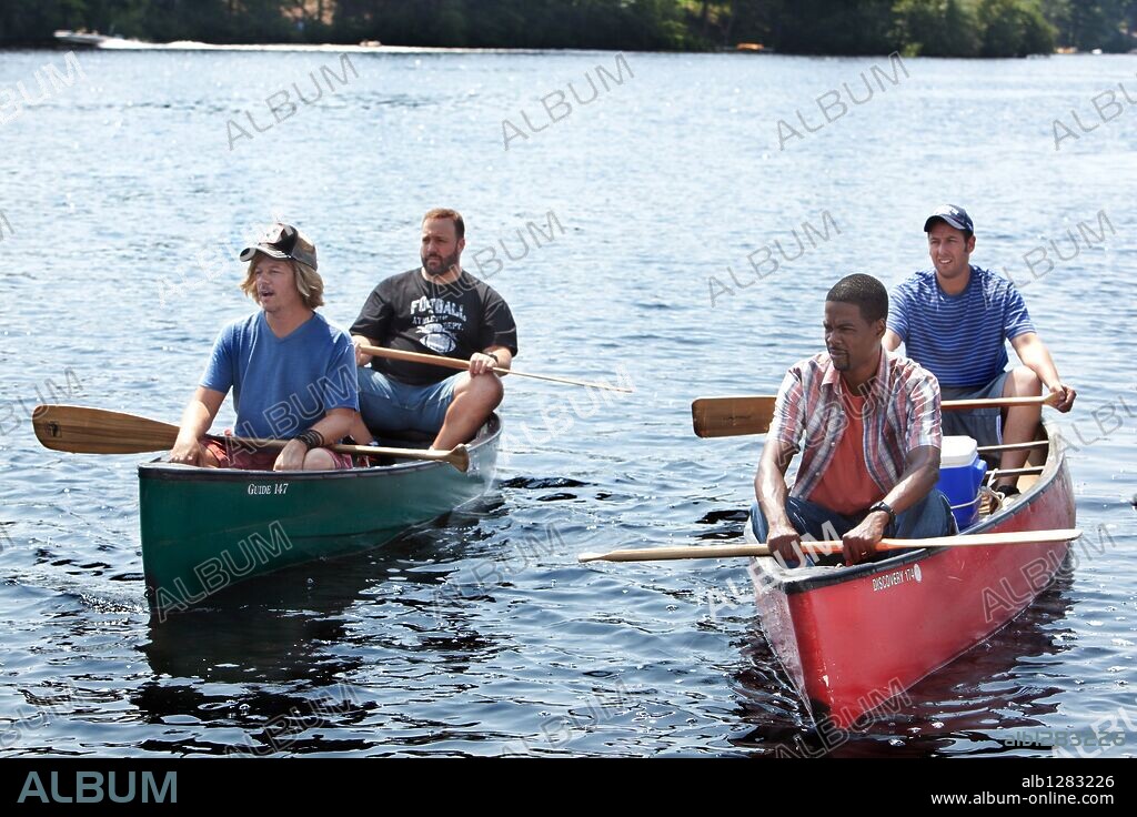ADAM SANDLER, CHRIS ROCK, DAVID SPADE and KEVIN JAMES in GROWN UPS, 2010, directed by DENNIS DUGAN. Copyright HAPPY MADISON PRODUCTIONS/RELATIVITY MEDIA.