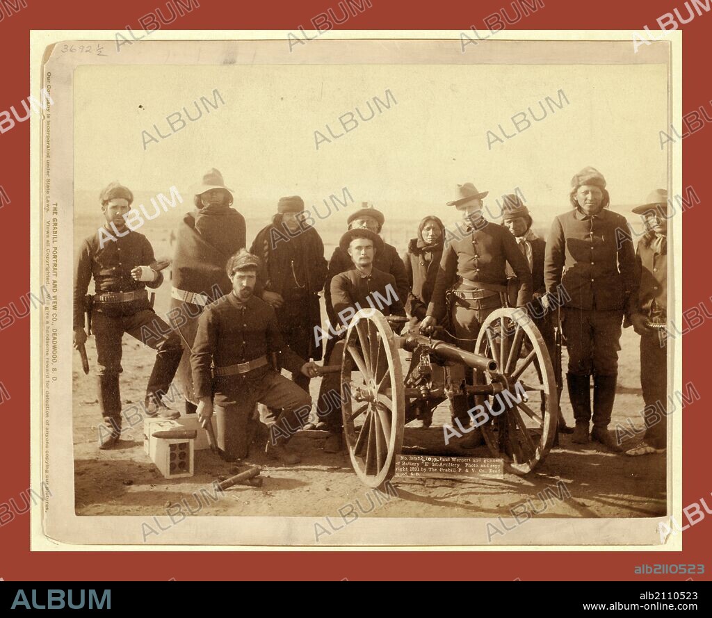 Copr. Paul Wernert [i.e. Weinert] and gunners of Battery E 1st Artillery, John C. H. Grabill was an american photographer. In 1886 he opened his first photographic studio.