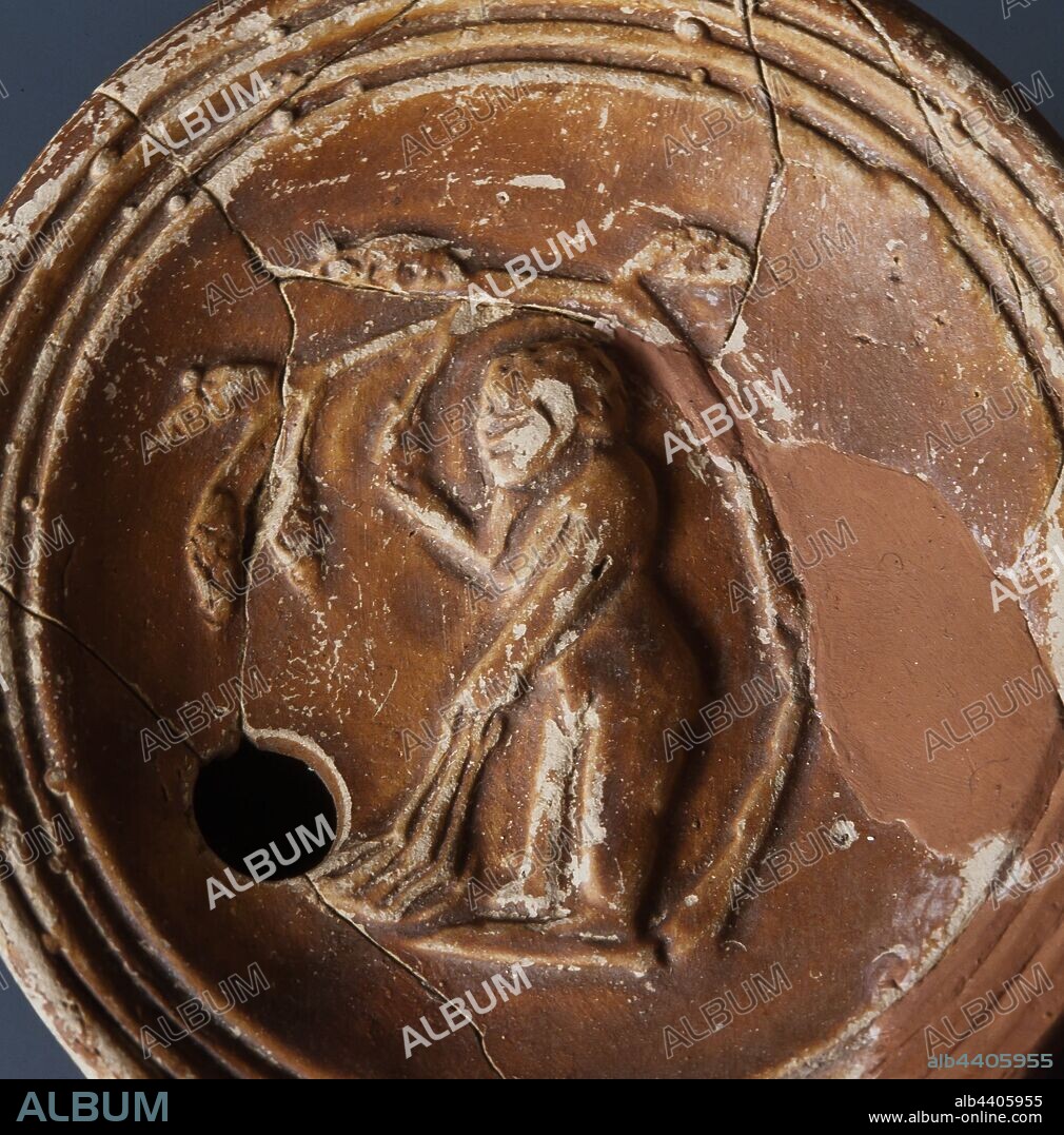 Lámpara romana, procedente de la ciudad romana de Iluro.