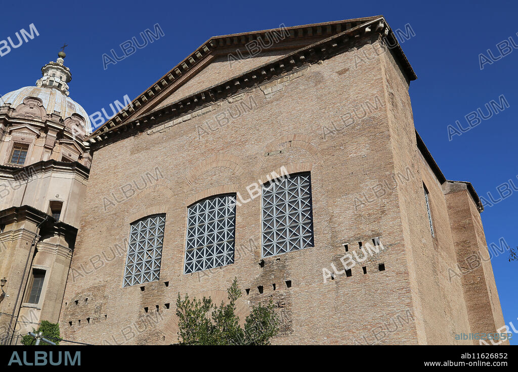 Italy. Rome. Curia Julia or Curia. The Senate House in the ancient city of Rome. Roman Forum.