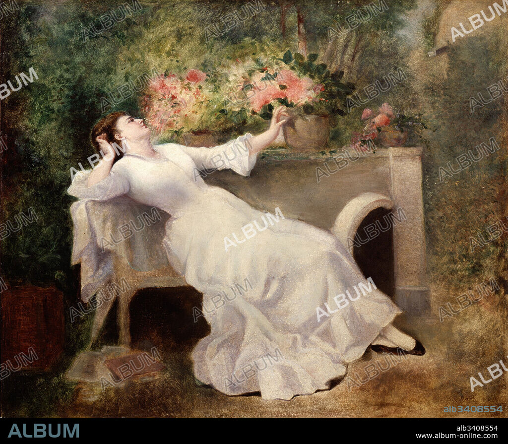RAMON MARTI ALSINA. Ramon Martí i Alsina / 'The Indolence' Oil on canvas. 46 x 56 cm.