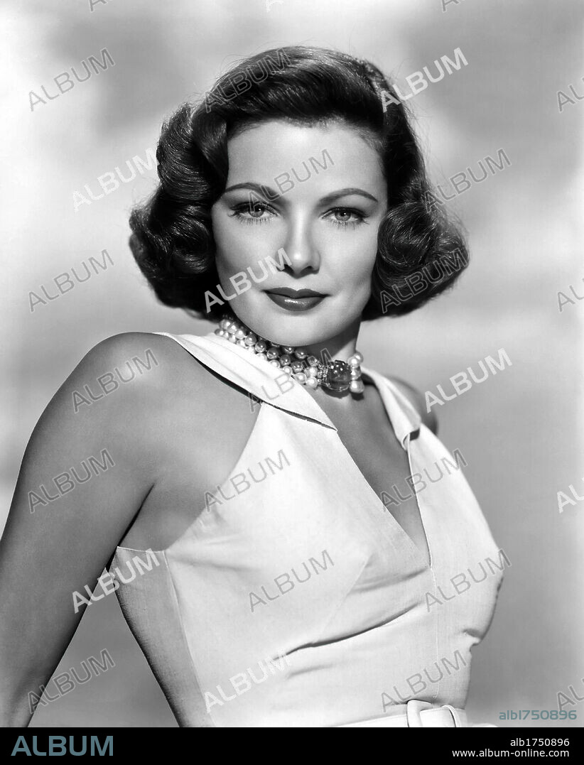 GENE TIERNEY en LAURA, 1944, dirigida por OTTO PREMINGER. Copyright Twentieth Century-Fox.