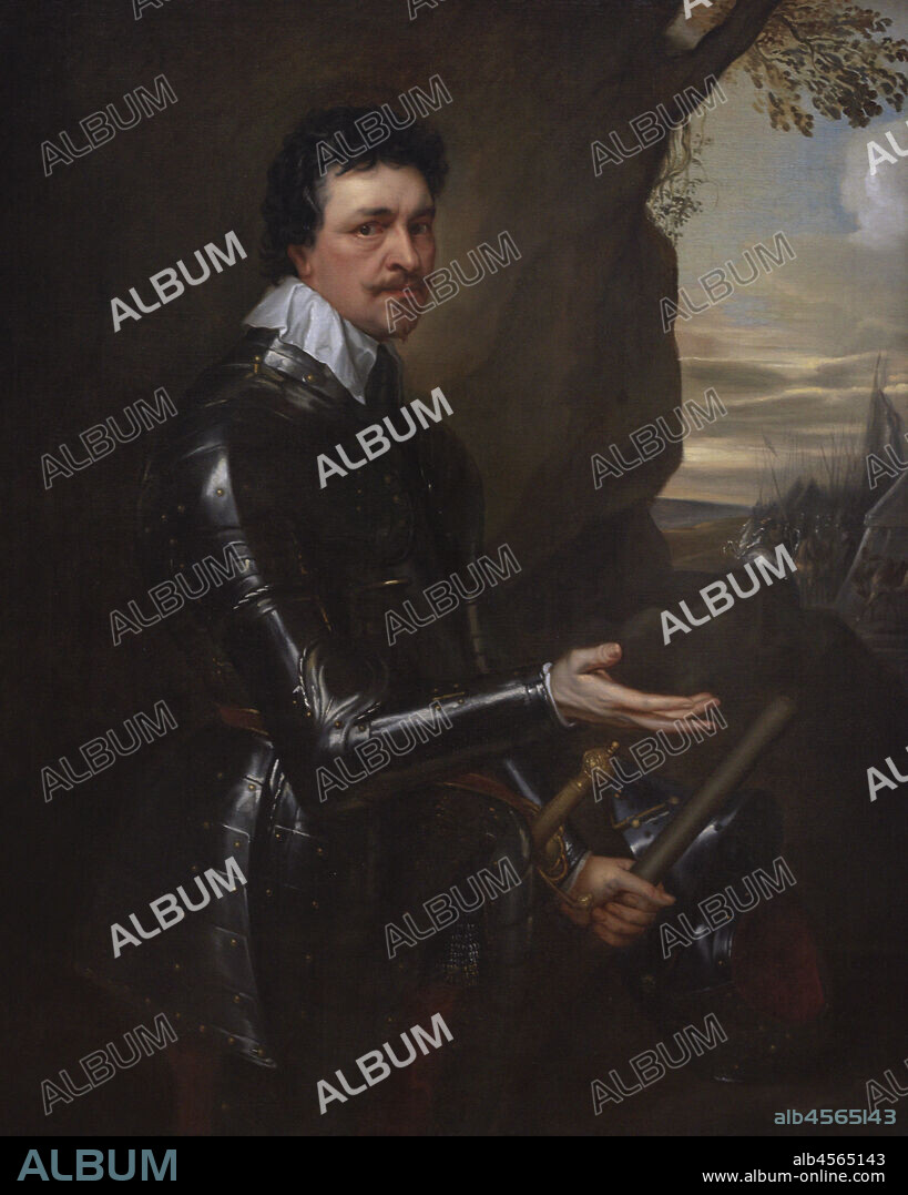 SIR ANTHONY VAN DYCK (1599-1641). FLEMISH PAINTER.. Thomas Wentworth, 1st Earl of Strafford (1593-1641). English statesman. Lord-Deputy of Ireland in 1632. Chief adviser tot the King Charles I between 1639 and 1641. Study of Sir Anthony van Dyck (1599-1641). Oil on canvas (137,4 x 109,1 cm), ca. 1636. National Portrait Gallery. London, England, United Kingdom.