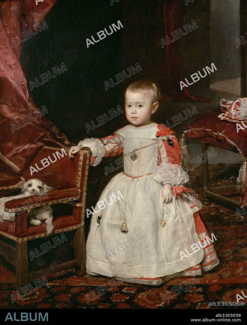 DIEGO VELÁZQUEZ. Portrait of Infante Philip Prospero, Prince of Asturias (1657-1661).