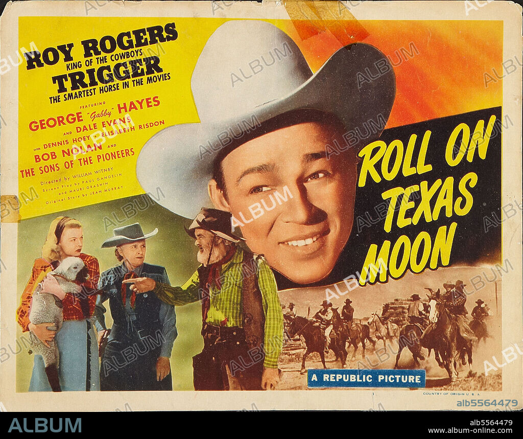 ROY ROGERS in ROLL ON TEXAS MOON, 1946, directed by WILLIAM WITNEY. Copyright REPUBLIC PICTURES.