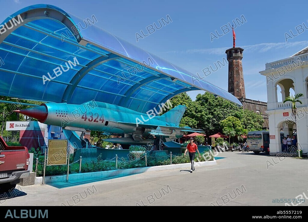MIG jet, Museum of Military History, Dien Bien Phu, Hanoi, Vietnam, Asia.