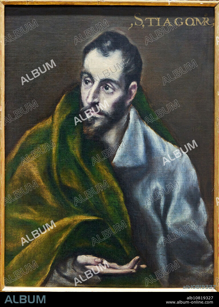 Domenikos Theotocopoulos, El Greco and Workshop, (Candia, Crete, 1541 - Toledo, 1614), James the Greatest Apostle, c. 1608-1614, Fine Arts Museum, Museo Bellas Artes, Oviedo, Asturias, Spain.