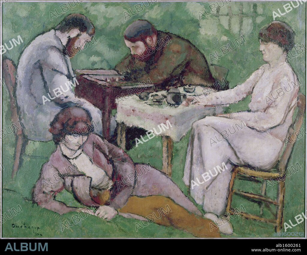 Chess Players by Marcel Duchamp, 1911, 1887-1968, USA, Pennsylvania, Philadelphia Museum of Art.