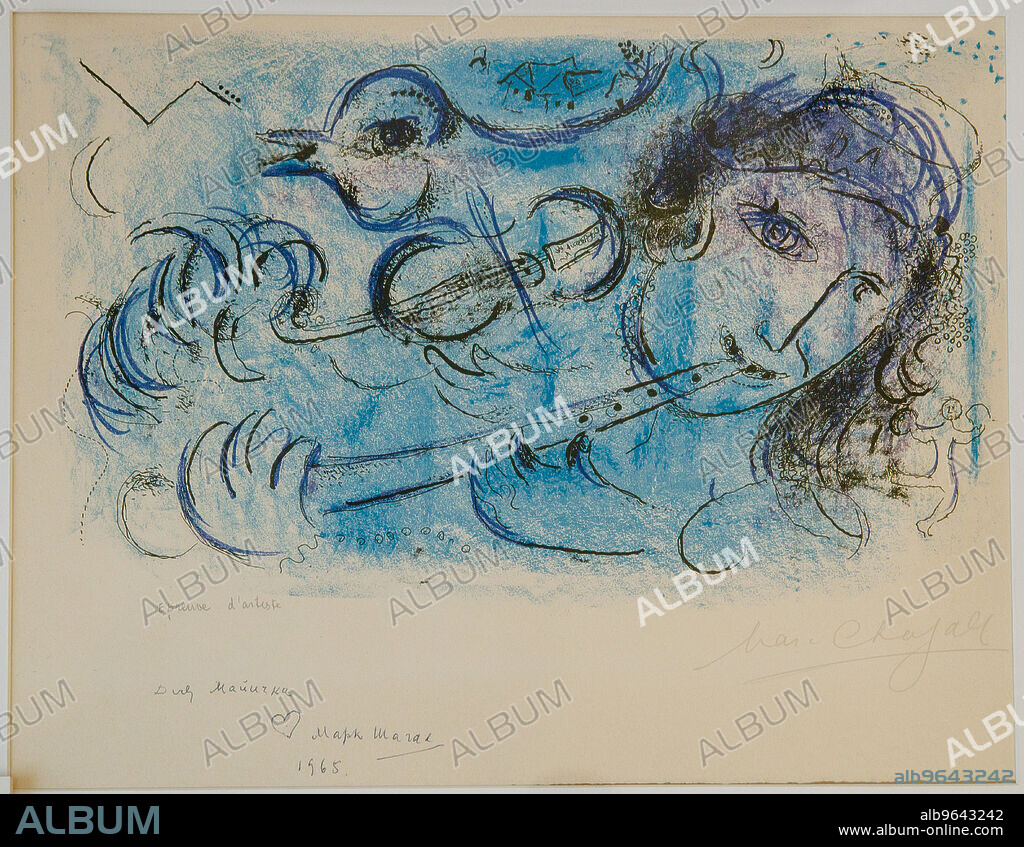 MARC CHAGALL. The Flute Player.