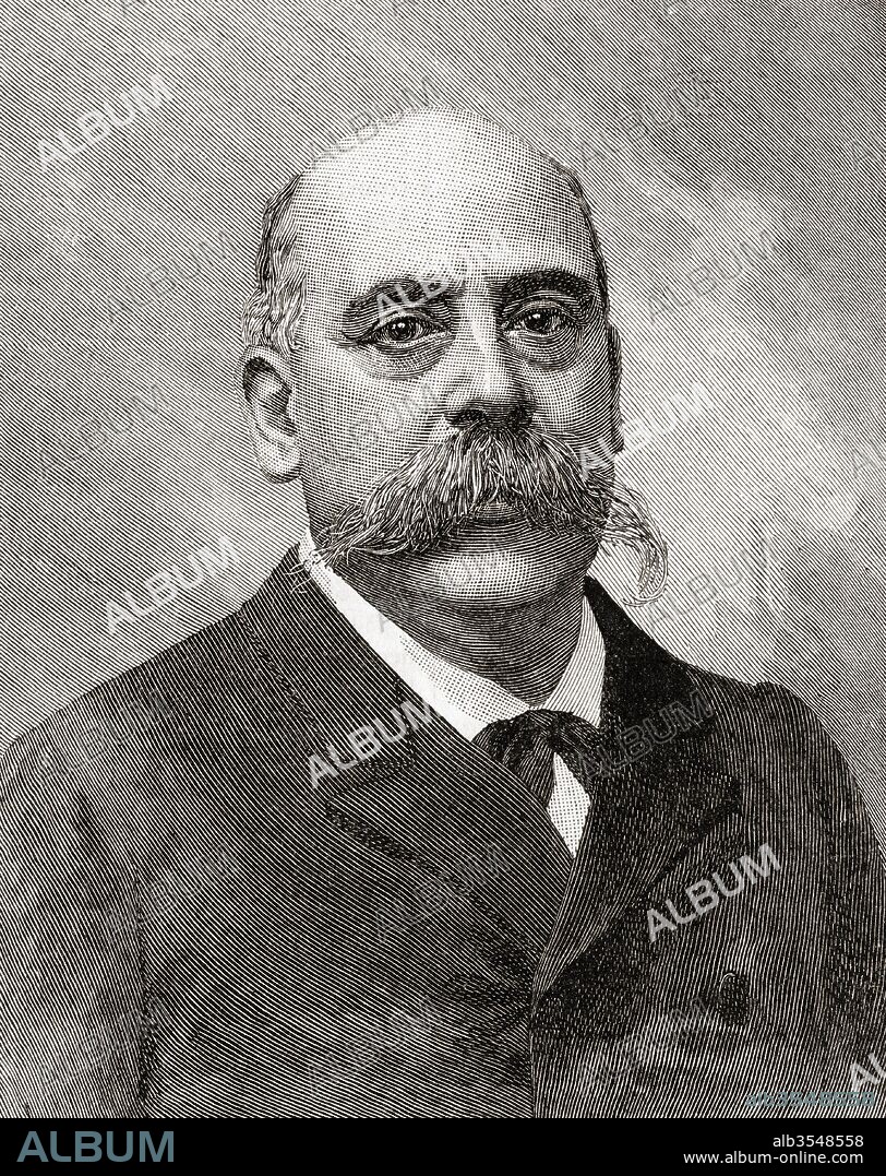 Emilio Castelar y Ripoll, 1832 – 1899. Spanish republican politician, and a president of the First Spanish Republic. From The Century Edition of Cassell's History of England, published c. 1900.
