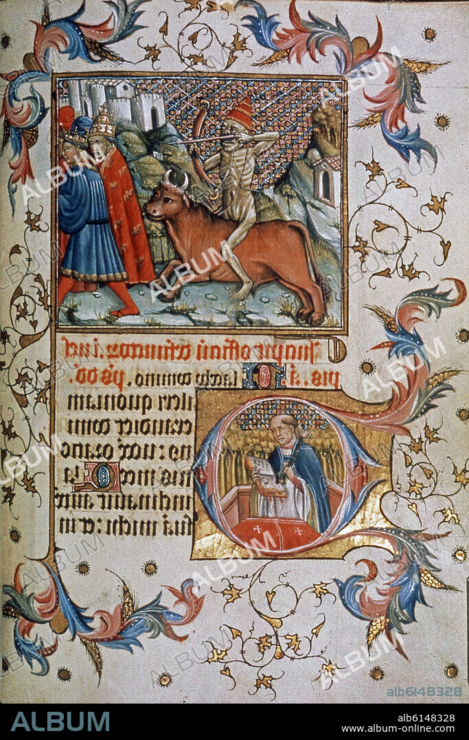SALTERIO - MINIATURA DEL LIBRO DE HORAS DE ALFONSO V EL MAGNANIMO (1396-1458) - ADD MS28962 - F378V.