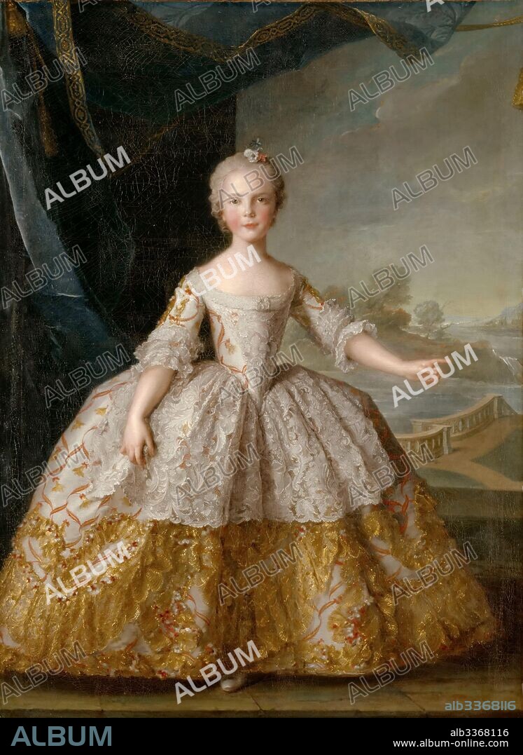 JEAN-MARC NATTIER. Princess Isabella of Parma (1741-1763) as child.