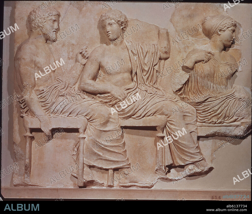 PHIDIAS. *RELIEVE DEL PARTENON-FRISO ORIENTAL -POSEIDON APOLO Y ARTEMISA.