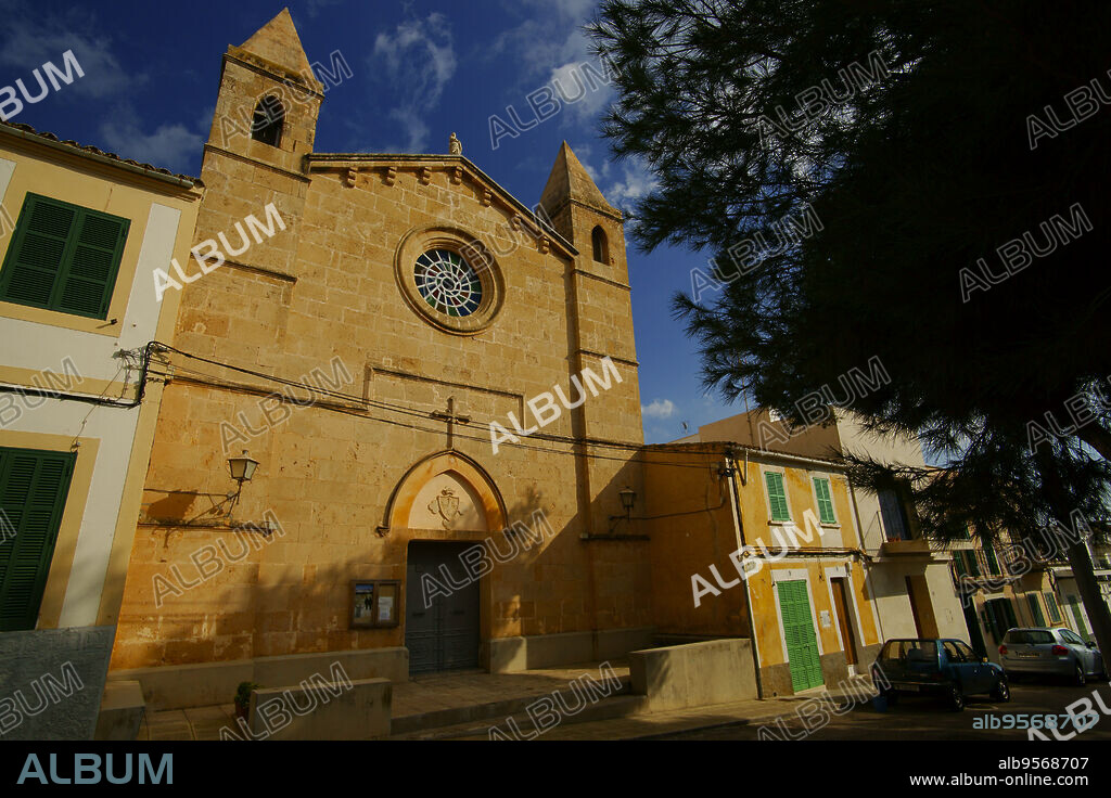 Iglesia de la Mare de Déu del Carme.Porto Colom.Felanitx. Migjorn.Mallorca.Baleares.España.