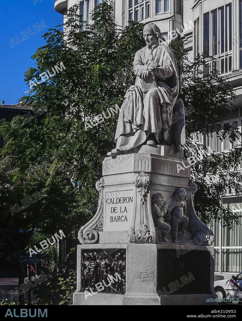 Juan Figueras y Vila / Monumento a Calderón de la Barca, 1876.
