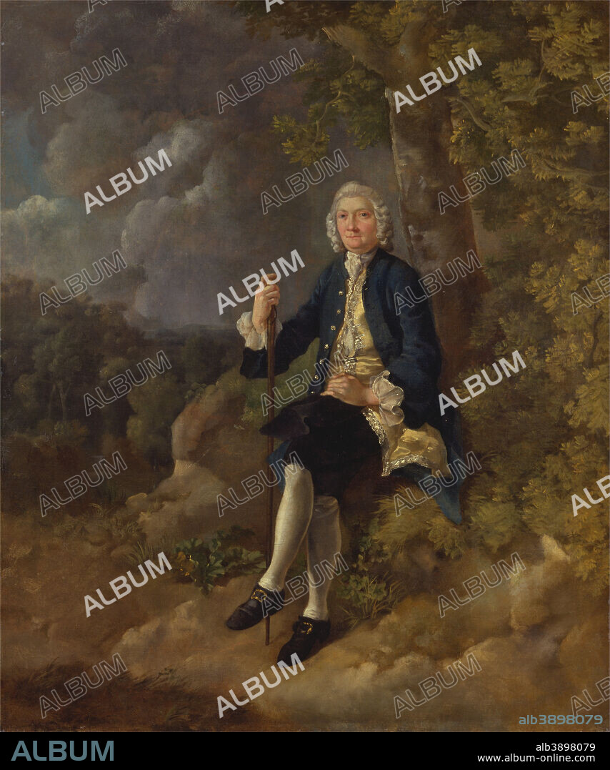 THOMAS GAINSBOROUGH. Clayton Jones. Date/Period: 1744 to 1745. Painting. Oil on canvas. Height: 762 mm (30 in); Width: 635 mm (25 in).