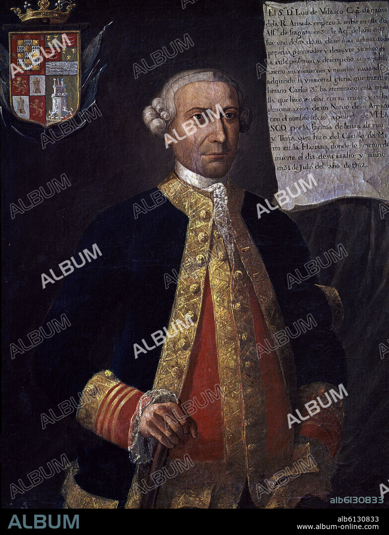 JOSÉ NICOLÁS DE LA ESCALERA. 'Don Luís de Velasco, also known as Paquiquino', 1763.
