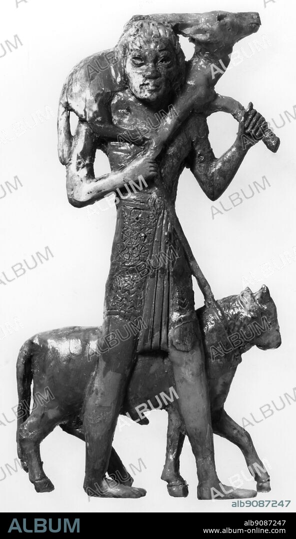Carved ivory statuette of Nubian origin Phoenecian style. ©TopFoto.