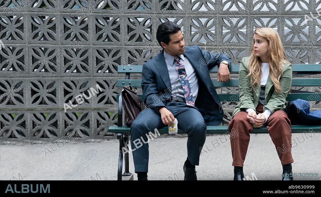 CARLOS VALDES and MAE WHITMAN in UP HERE, 2023, directed by KIMMY GATEWOOD and THOMAS KAIL. Copyright 20th Television.
