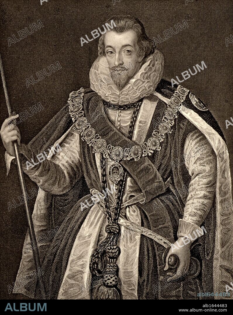 Robert Cecil, 1st Earl of Salisbury (c1563-c1612) English statesman. Created Viscount Cranbourne by James I in 1604. Lord Treasurer from 1608 until his death. Engraving. (Photo by: Universal History Archive/UIG via Getty Images).