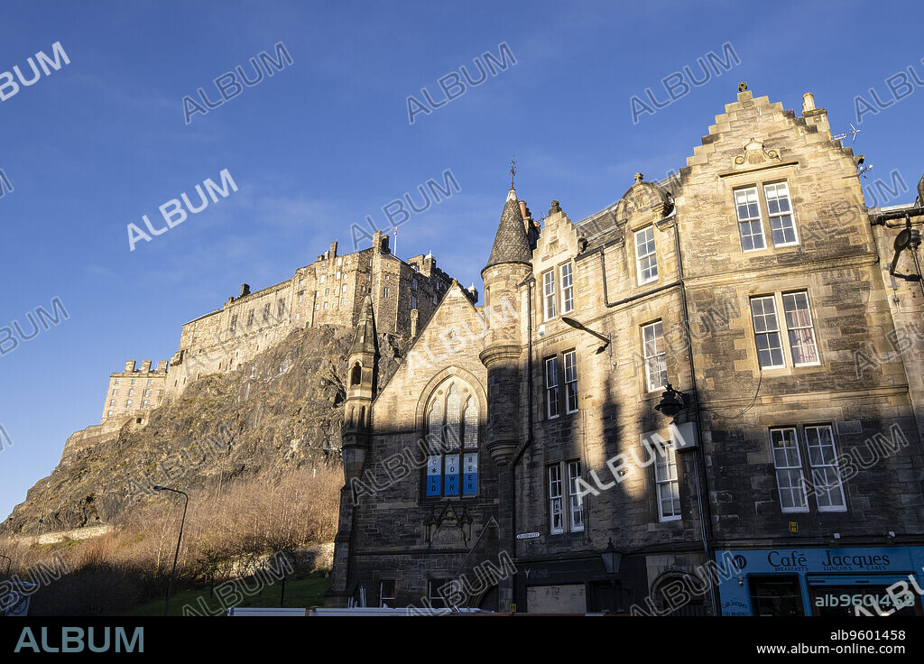 castillo de Edimburgo, siglo XII, Edimburgo, Lowlands, Escocia, Reino Unido.