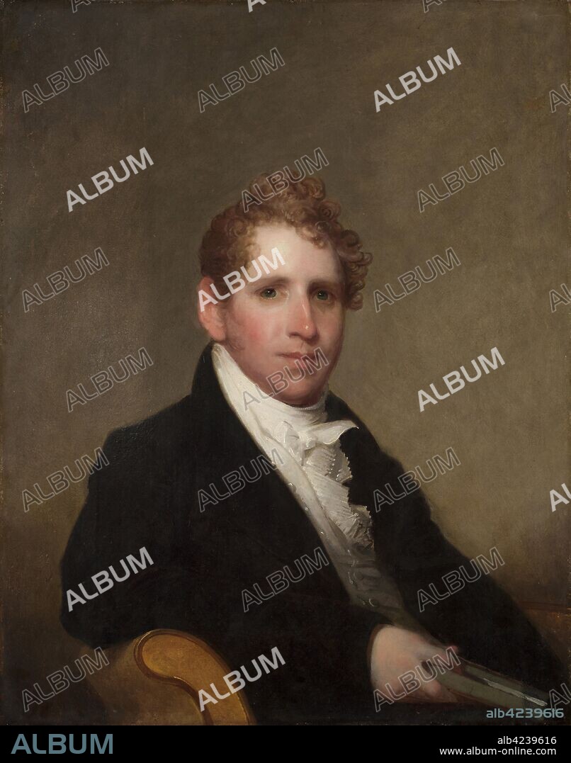 Dr. James Stuart; Mary Campbell Stuart, c. 1815. Gilbert Stuart (American, 1755-1828). Oil on wood; framed: 102.2 x 85.4 x 10.2 cm (40 1/4 x 33 5/8 x 4 in.); unframed: 83 x 65.7 cm (32 11/16 x 25 7/8 in.); part 2: 102.2 x 85.1 x 10.2 cm (40 1/4 x 33 1/2 x 4 in.); part 3: 83 x 65.7 cm (32 11/16 x 25 7/8 in.).