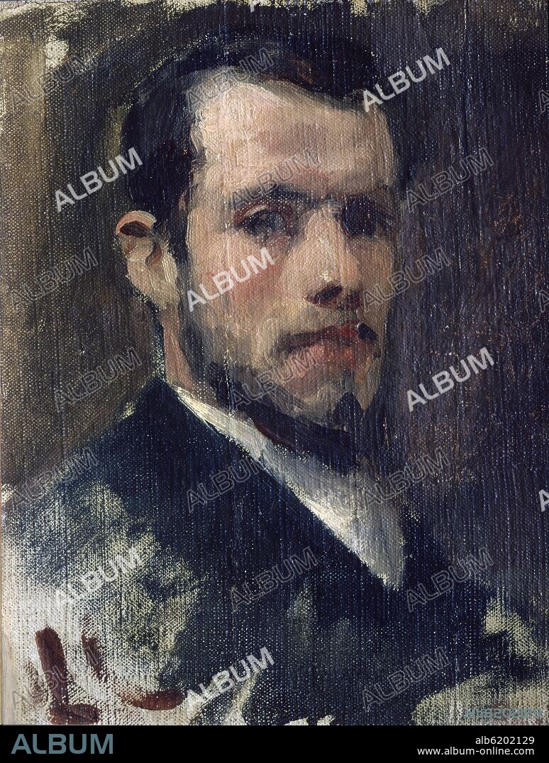 EDUARDO ROSALES GALLINAS. RETRATO DE RAMON ROSALES - SIGLO XIX.