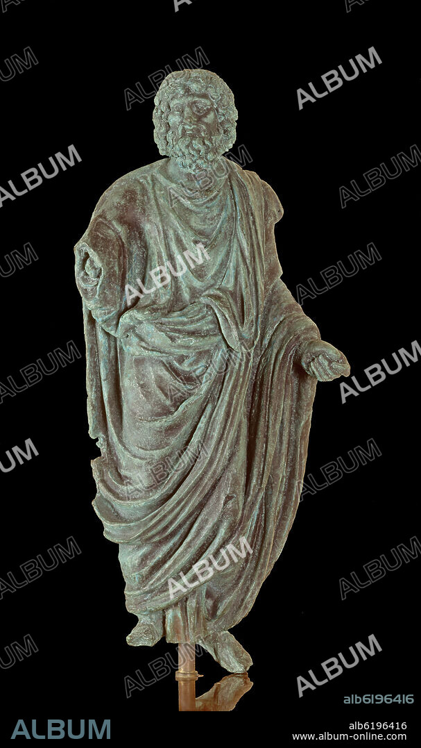 PERSONIFICACION DEL SENADO ROMANO - ESTATUA BRONCE CONOCIDA COMO "EL GENIO DEL SENADO" - COPIA - EL ORIGINAL ESTA EN EL MUSEO ROMANO DE MERIDA.