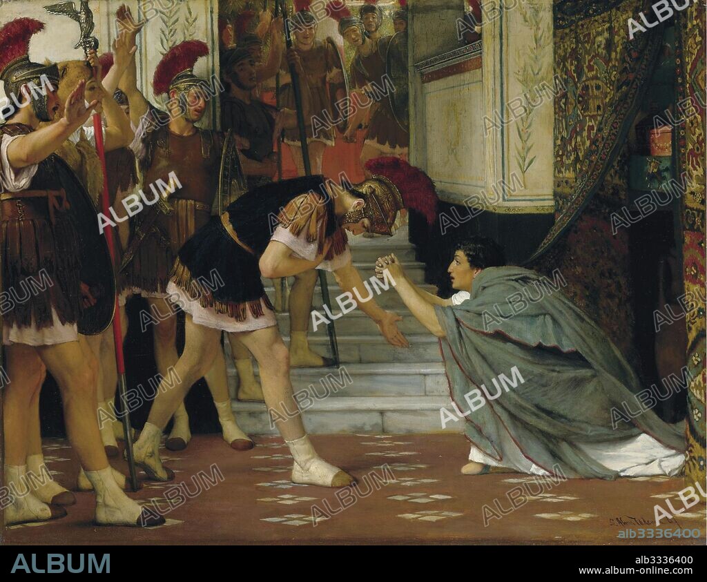 SIR LAWRENCE ALMA-TADEMA. Proclaiming Claudius Emperor.