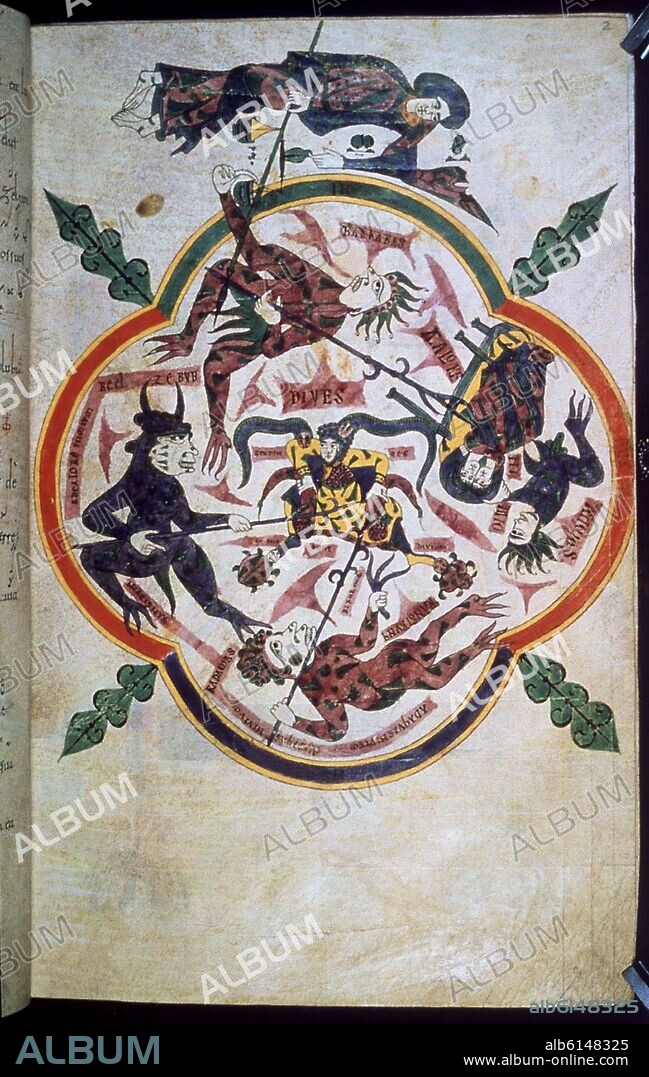 BEATO DE SILOS-INFIERNO-MS ADD 11695-F2-ARCANGEL S MIGUEL.