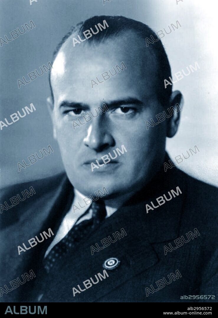 Photograph of Hans Michael Frank (1900-1946) German lawyer who worked for the Nazi Party. He later became Hitler's personal lawyer. Dated 1920.
