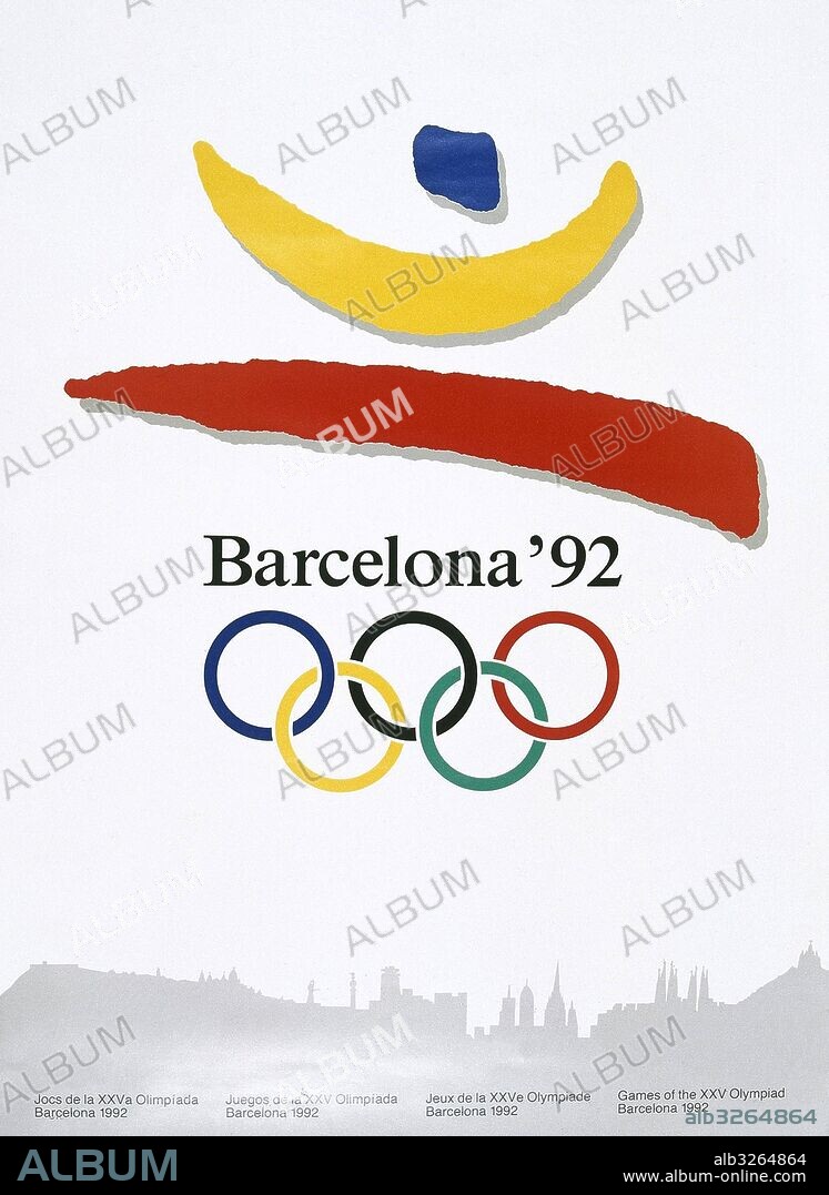LOGOTIPO de las OLIMPIADAS DE BARCELONA 1992.