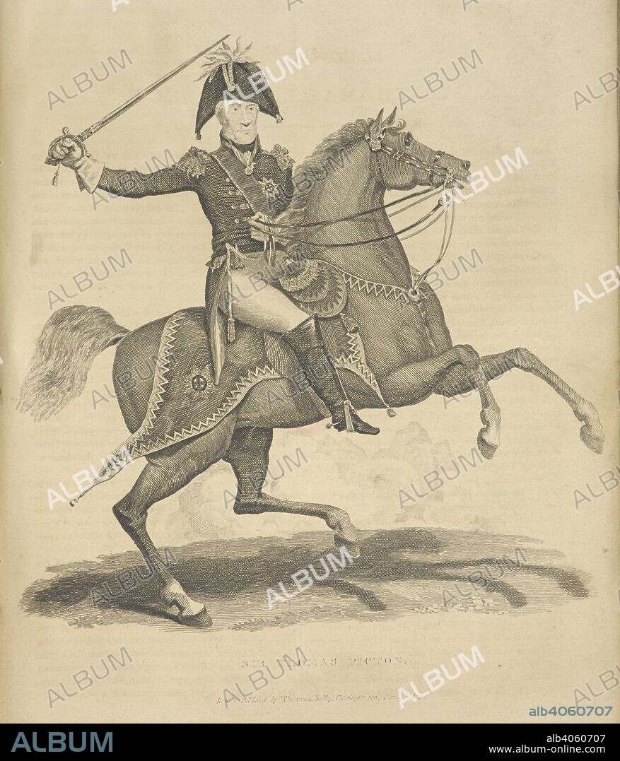 CHRISTOPHER KELLY. Sir Thomas Picton. Lieutenant General Sir Thomas Picton GCB (24 August 1758 â€“ 18 June 1815) was a British Army officer killed at the Battle of Waterloo. History of the French Revolution, and of the wars produced by that ... event ...; and the ... Battle of Waterloo. London : T. Kelly, 1820-22. Source: 9525.f.1 volume 2 plate opposite page 464.