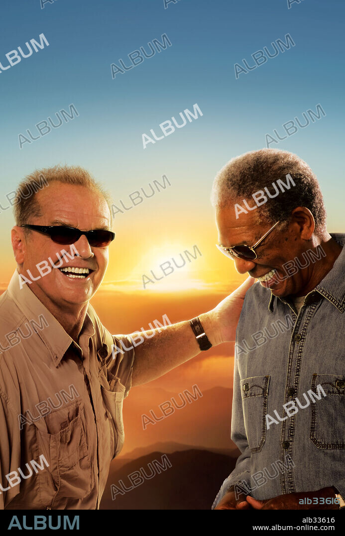 JACK NICHOLSON y MORGAN FREEMAN en AHORA O NUNCA, 2007 (THE BUCKET LIST), dirigida por ROB REINER. Copyright STORYLINE ENTERTAINMENT/TWO TON FILMS/ZADAN/MERON.