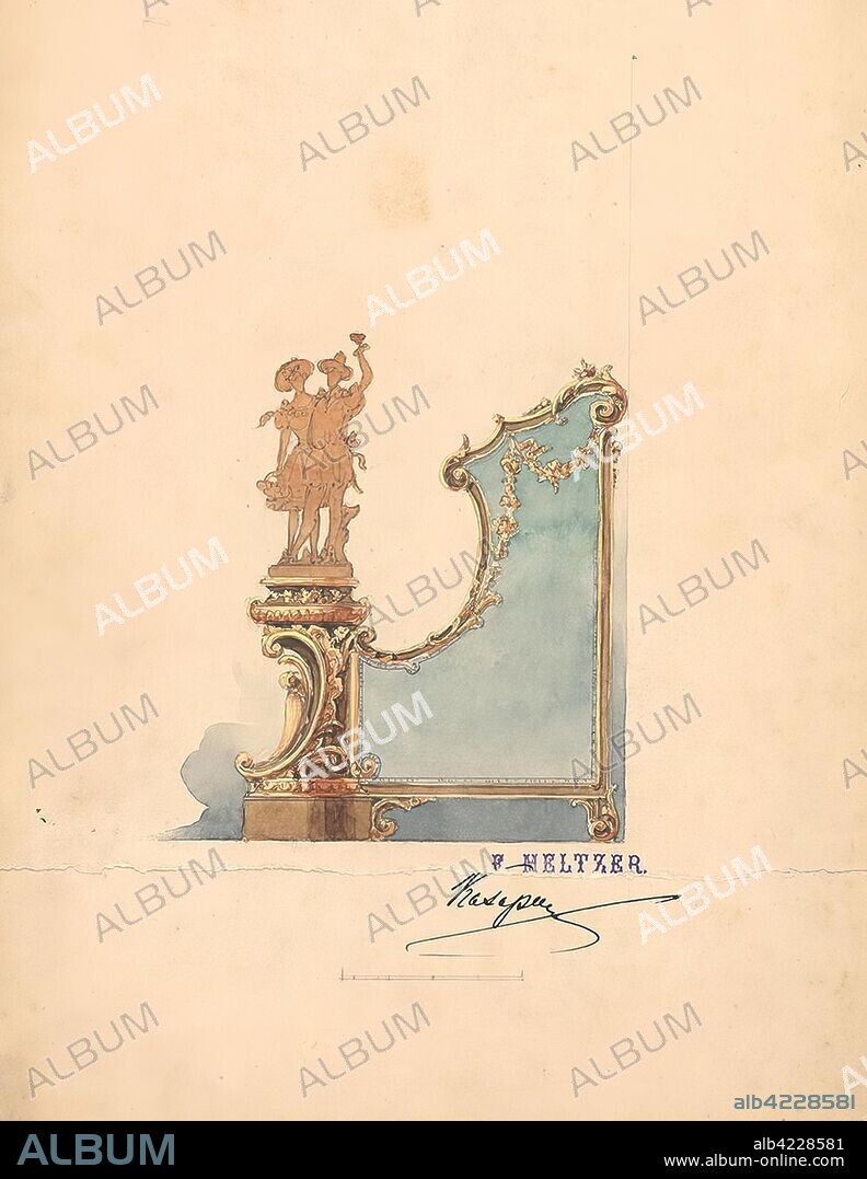 'Figured Wall-Pergola'. Factory of F.F. Melzer. Russia, St Petersburg, 1890s. Dimensions: 31x22,3 cm.