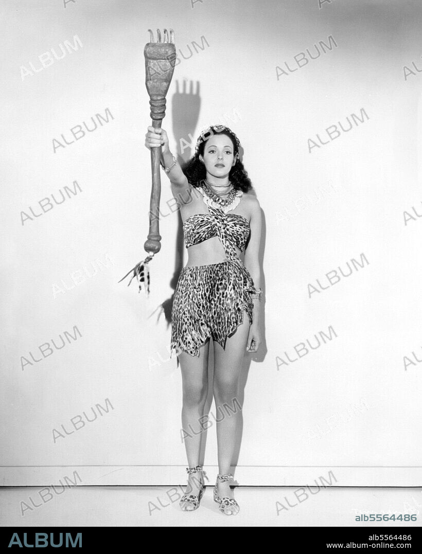 ACQUANETTA in TARZAN AND THE LEOPARD WOMAN, 1946, directed by KURT NEUMANN. Copyright RKO.