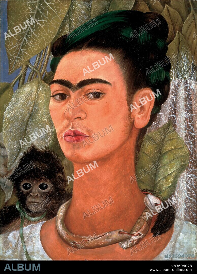 FRIDA KAHLO. Self-portrait with Monkey.