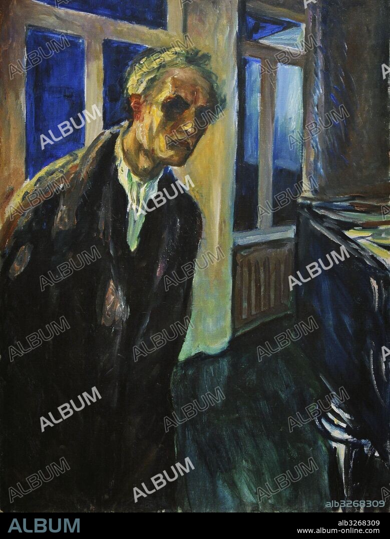 Edvard Munch (1863-1944). Pintor noruego. Autorretrato. El Noctámbulo, 1923-1924. Museo Munch. Oslo. Noruega.