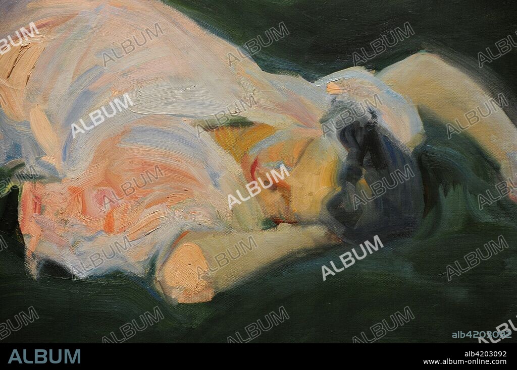 Joaquín Sorolla y Bastida (1863-1923). Pintor español. La Siesta, 1911. Detalle. Oleo sobre lienzo, 200 x 201 cm. Museo Sorolla. Madrid. España.