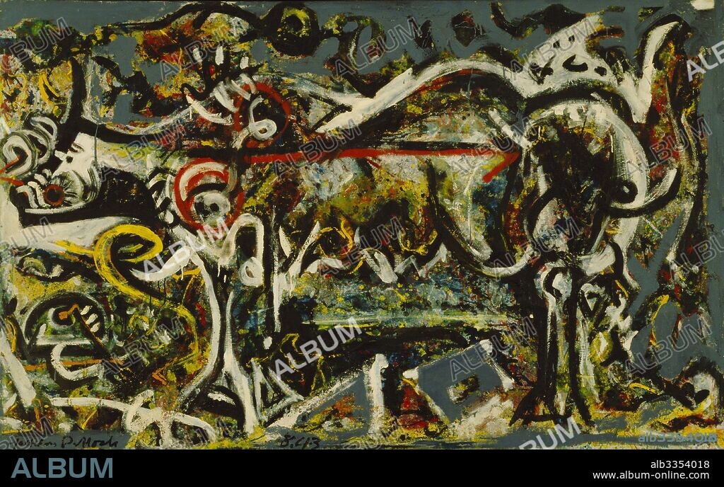JACKSON POLLOCK. The She-Wolf.