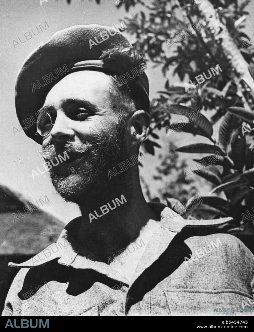 With Wingate's Guerillas Behind The Japanese Lines: Major Bernard Ferguson, Black Watch, who led one of the "Chindits" columns of the Jungle Penetration Force. Under the command of Brigadier Charles Orde Wingate, a small force of British soldiers recently carried out a successful expedition in Burma. After an absence of three months they returned to the British lines with valuable information regarding the Japanese dispositions and defenses. July 7, 1943.