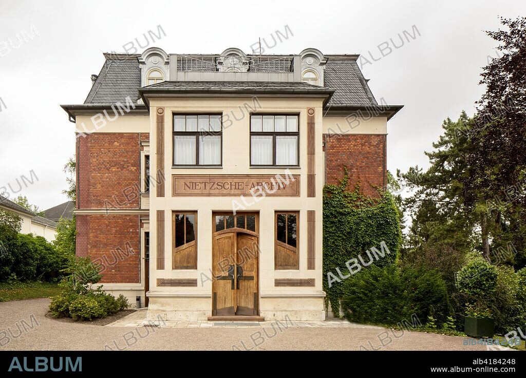 HENRY VAN DE VELDE. Nietzsche Archive, Humboldstrasse 36, Weimar, Germany, (1903), 2018.  Interior designed by Henry van der Velde, 1903. The Nietzsche Archive was founded in early 1894 by Elisabeth Forster-Nietzsche sister of Friedrich Nietzsche.
