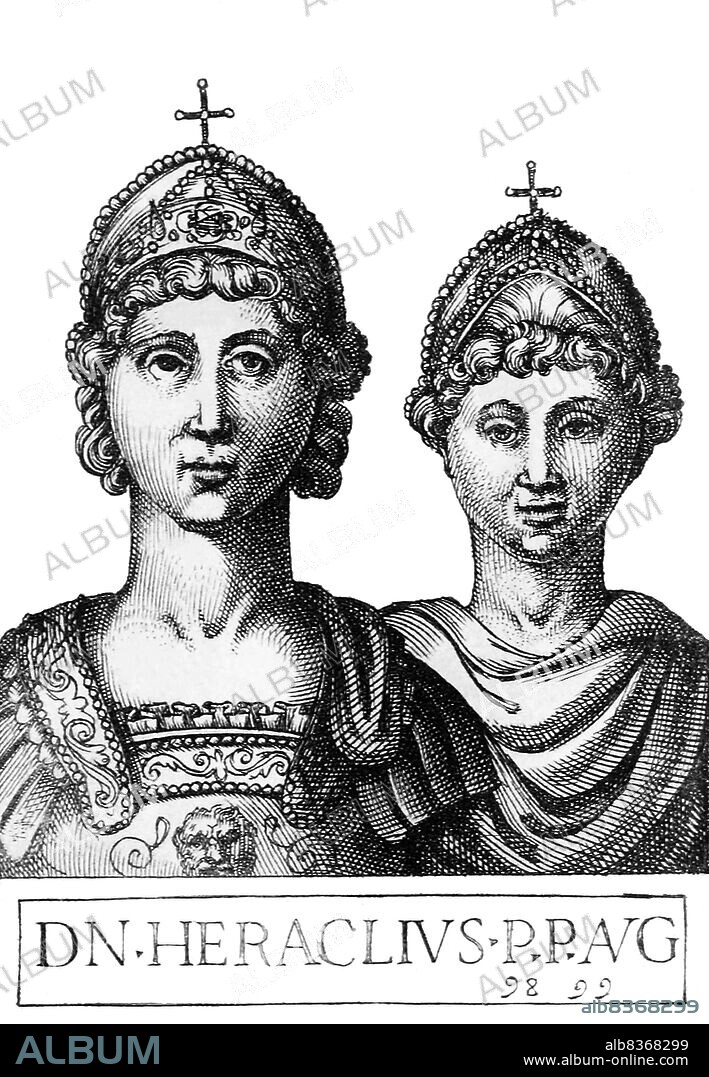 Constantine III (612-641), birth name Heraclius Novus Constantinus, was the eldest son of Emperor Heraclius by his first wife Eudokia. He was named co-emperor in 613. Constantine became senior emperor in 641 after his father's death, and ruled alongside his younger half-brother, Heraklonas (626-641), son of Heraclius' second wife Martina. Heraklonas officially reigned under the name Flavius Constantinus Heraclius.