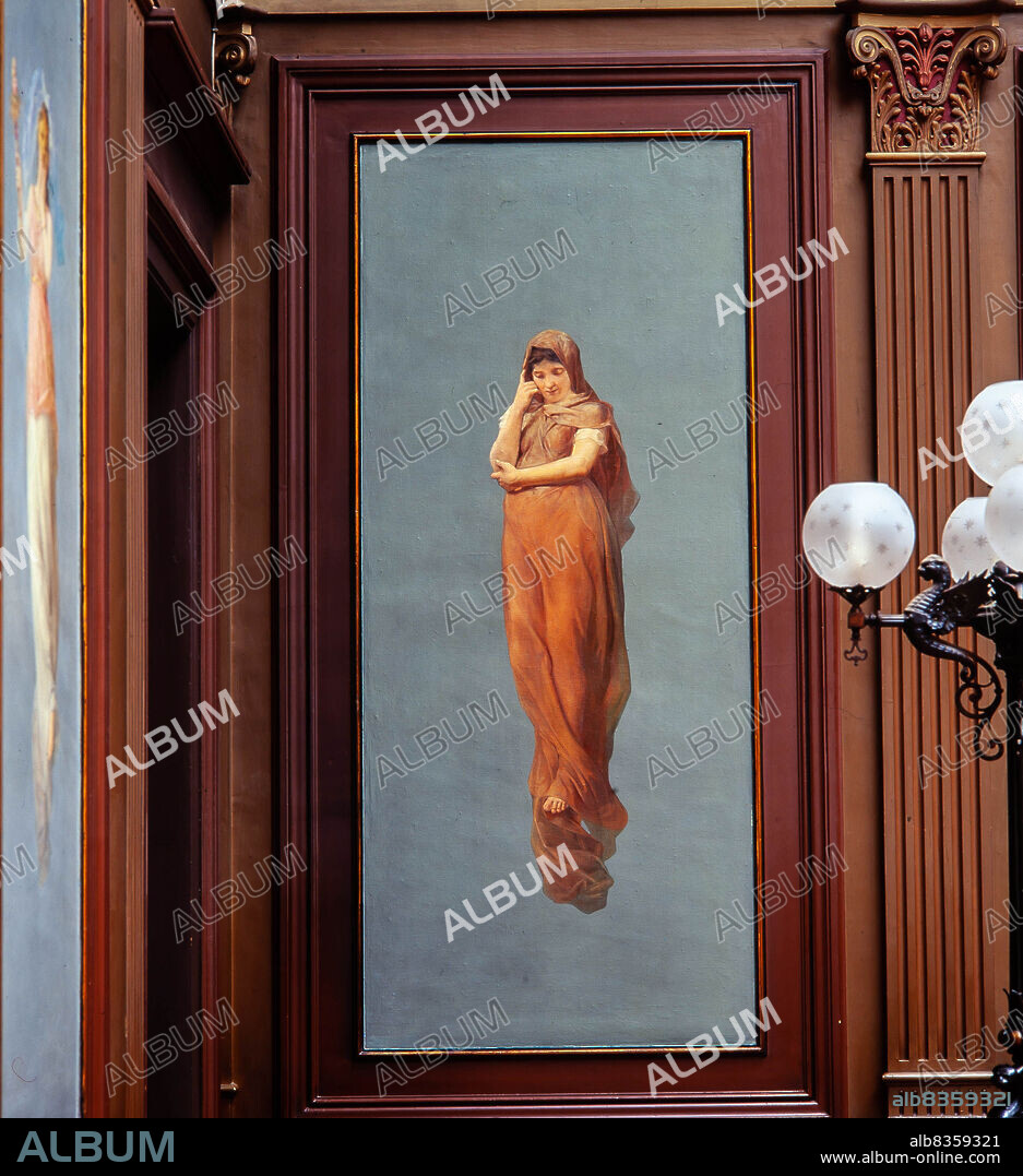 Eduard Llorens i Masdeu / Pinturas decorativas del Palau Casades, actual Ilustre Colegio de la Abogacía de Barcelona, 1891.